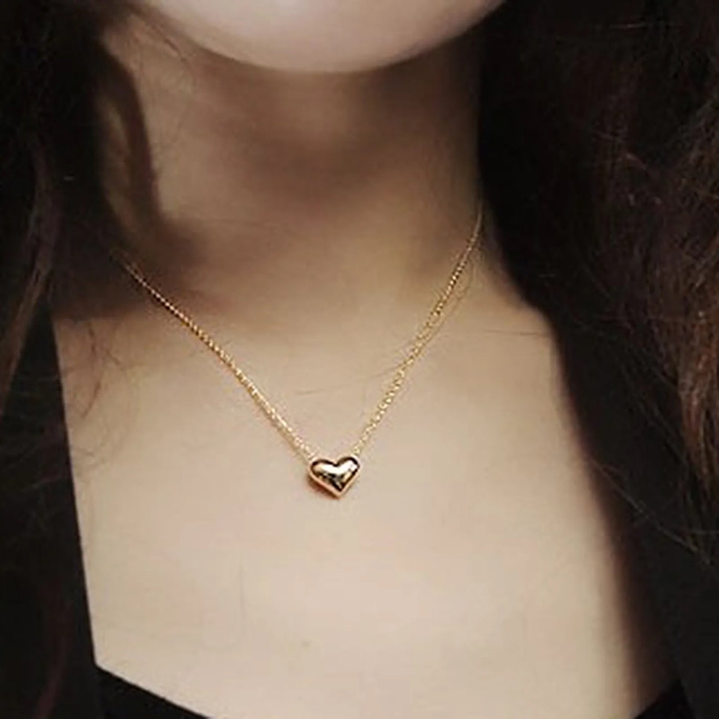 Stainless Steel Heart Shape Necklace |  Love Heart Pendant Necklace | Girls & Women Fashion