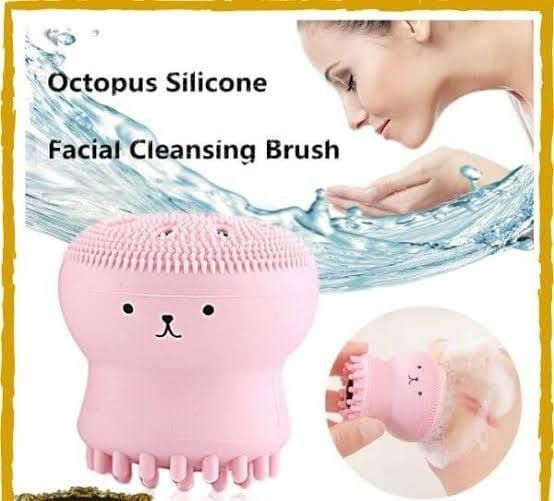 Silicone Facial Cleansing Brush Face Cleaning Makeup Cleaner Tool Deep Pore Exfoliate Black Heads Removal Best For Manicure Pedicure Beauty Massage